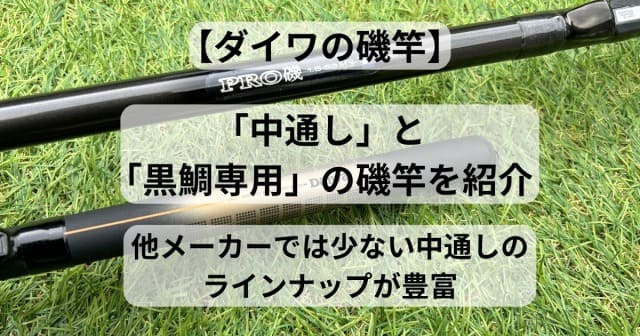 ダイワの磯竿】 ”中通し”と”クロダイ専用”の磯竿を紹介 | フィッシング 
