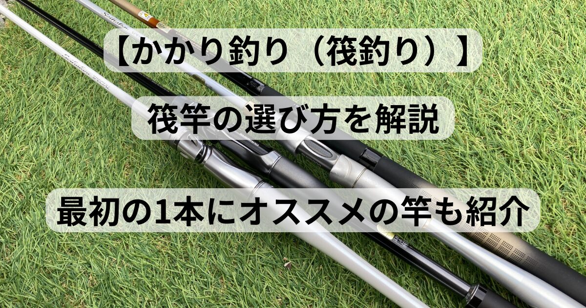 かかり釣り（筏釣り） 筏竿の選び方】 初心者向け！最初の1本の選び方 